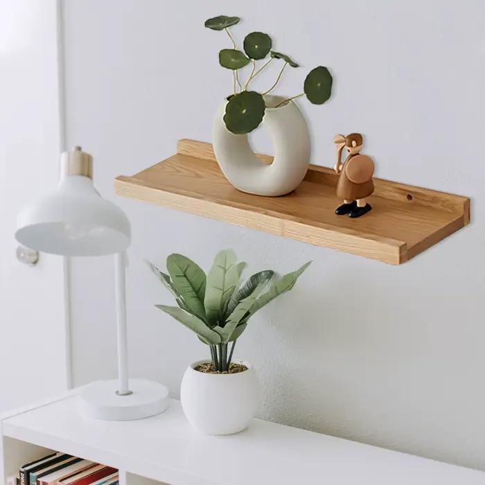 Étagère murale flottante en bois pour la maison, petite étagère flottante, présentoir de rangement p