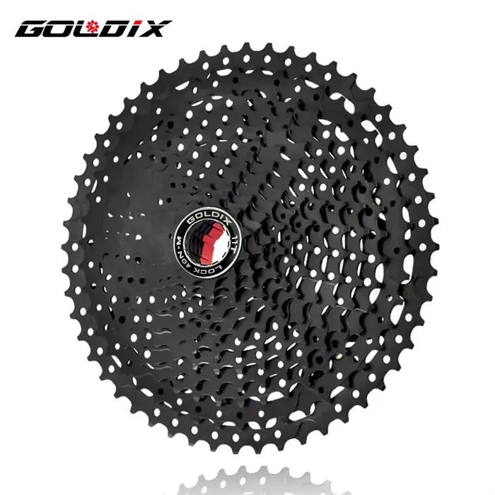 GOLDIX-Pignon de roue libre de vélo pour Shimano, VTT noir, 8, 9, 10, 11/12 vitesses, 40, 42, 46, 50