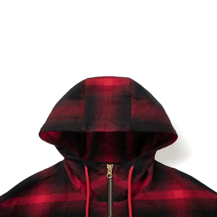 Li-ning hommes sport Style manteaux à la mode confortable rouge Plaid doublure à capuche vestes déco