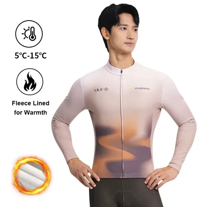INBIKE – maillot de cyclisme pour hommes, veste thermique d'hiver en polaire brossée fine pour vélo 
