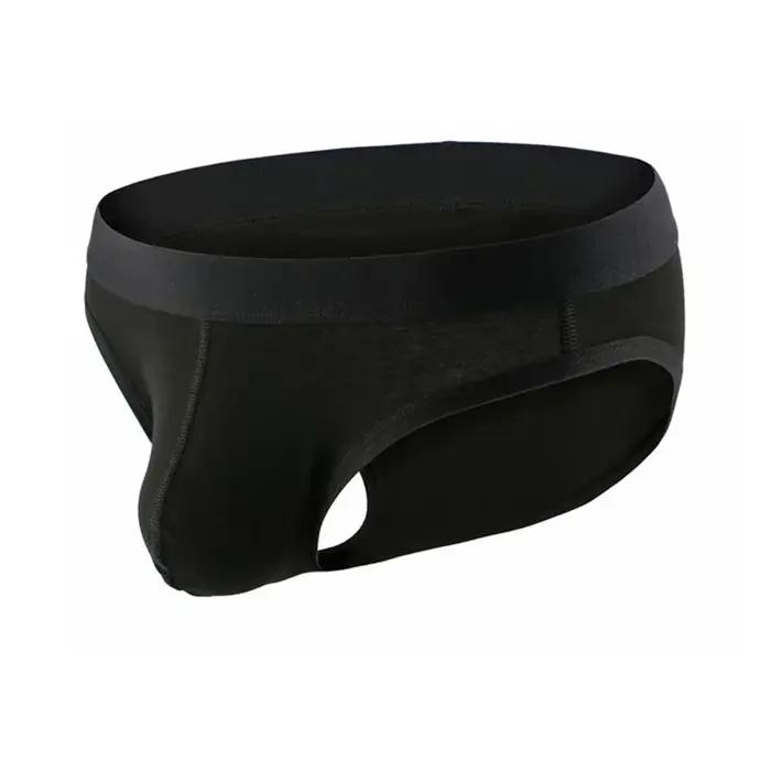 Sous-vêtements Sexy pour hommes, slips en coton, taille basse, culottes respirantes, pochette convex