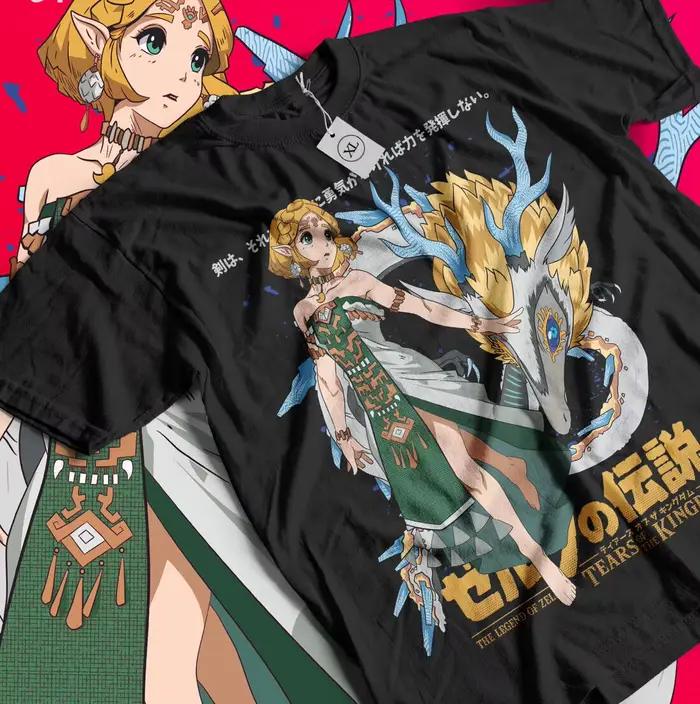 T-shirt imprimé graphique The Legend of Link to the Past, chemise noire, toutes tailles