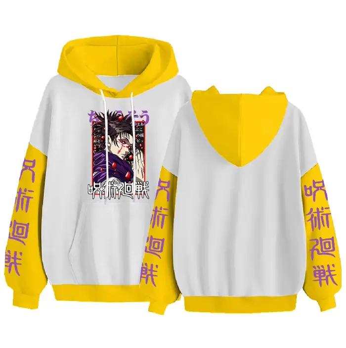Sweats à capuche College graphiques pour hommes et femmes, sweat-shirt Anime, pull homme, Jujutsu Ka
