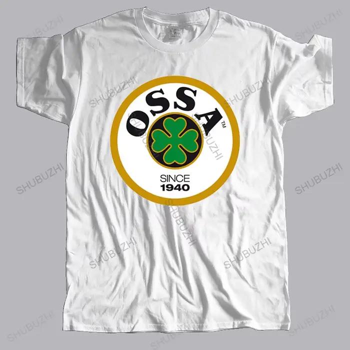Mode nouveau Logo OSSA classique rétro moto hommes noir cool T-Shirt taille S à 2XL drôle col rond h