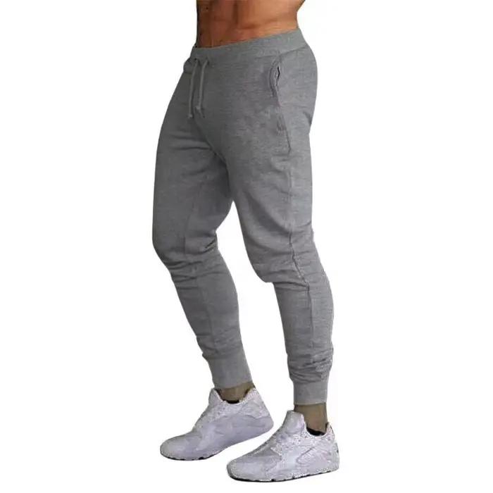 Pantalon de jogging unisexe automne/hiver 2024 – Taille élastique, coupe décontractée – Blanc, beige