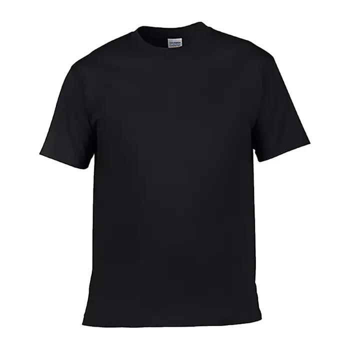 T-shirt pour homme en coton 100% taille européenne, col rond, couleur unie, t-shirts pour homme, hau