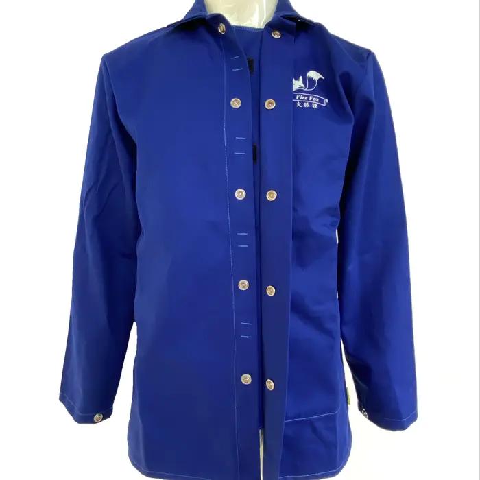 Vêtements de soudage ignifuges, combinaison en coton FR, vestes de soudage, vêtements en coton Fire 