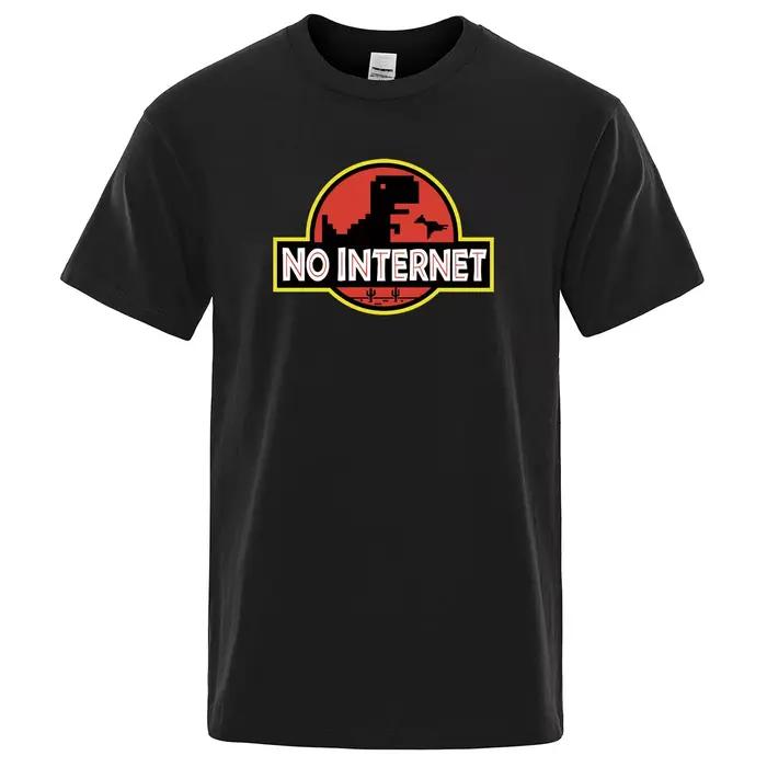 T-shirt imprimé de dinosaure de dessin animé pour homme, haut humoristique Harajuku, Jurassic, parc 