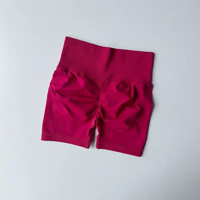 Short de sport de levage de hanche pêche pour femmes, taille haute et serrage de la taille, aminciss