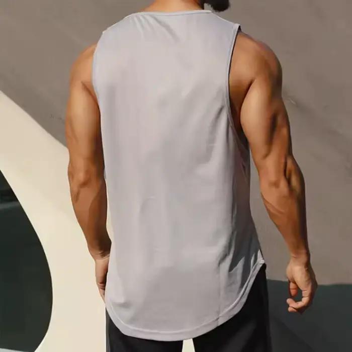 T-Shirt de sport sans manches pour hommes, débardeur respirant à séchage rapide pour la course à pie