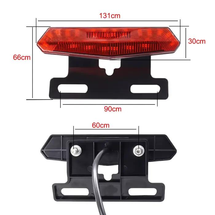 Clignotant et feu arrière de frein pour vélo électrique, lampe de sauna avec interrupteur pour scoot
