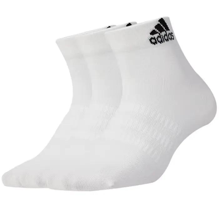 Chaussettes de sport Adidas pour hommes et femmes - Pack de 3 : rouge néon, bleu vif et vert gazon -