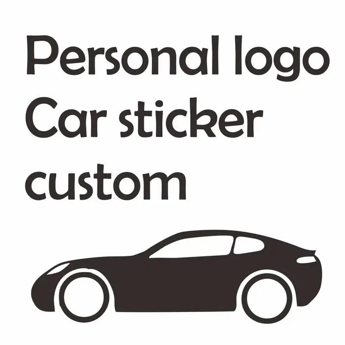 Décalcomanie Personnalisée pour Fenêtre de Voiture, Panneau Publicitaire Créatif avec Texte et Image