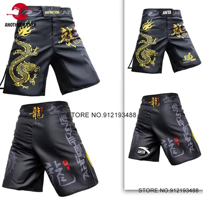 MMA Grappling NingShorts pour hommes, Dargon Sublimated Kick Boxing, Muay Thai, BJJ Shorts, Gym Work