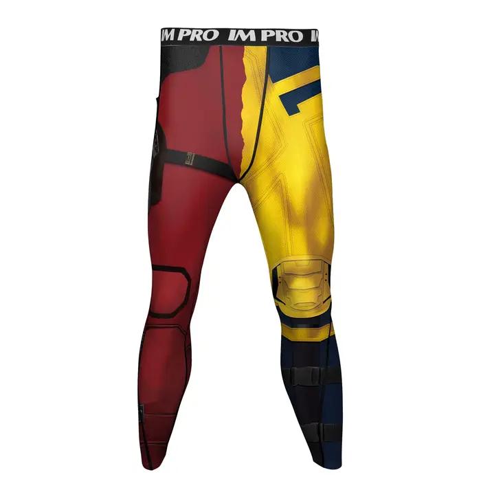 [You're My Secret] Cosplay hommes pantalons d'entraînement de Compression super-héros Wolverine impr
