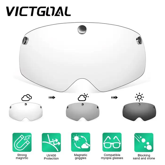VICTGOAL casque de cyclisme lentille photochromique lentilles magnétiques oeil de vélo lunettes pola