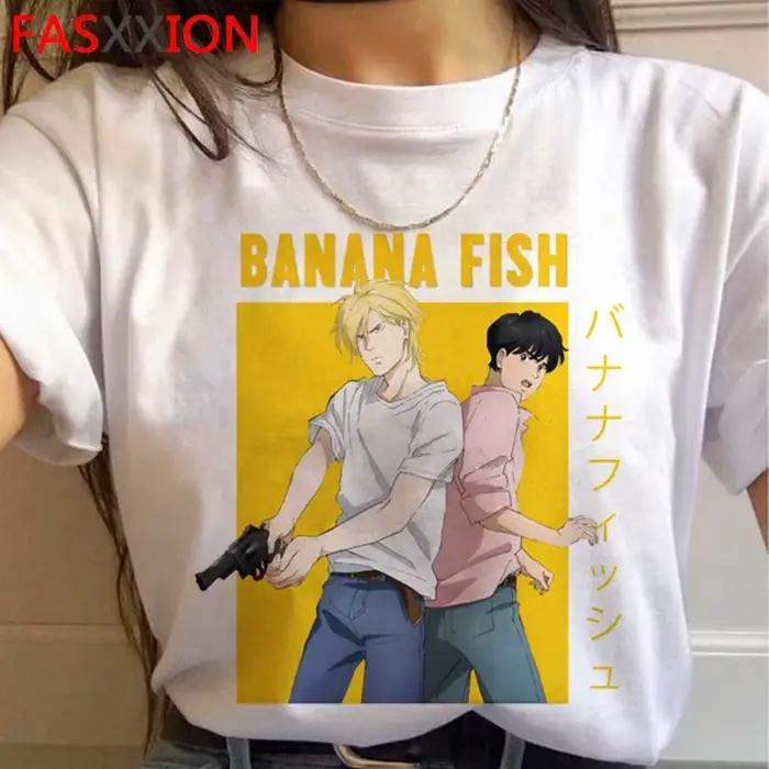 Banana Fish haut d'été t-shirt homme harajuku imprimé vintage kawaii t-shirt haut d'été kawaii