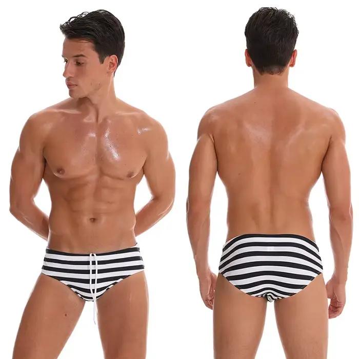 Datifer été 2026 hommes Shorts salle de sport taille basse Sexy imprimé slip de bain coussin retiré 