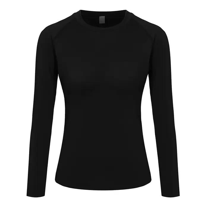 Chemise de Compression pour femmes, Yoga athlétique, course à pied, T-Shirt à manches longues, print