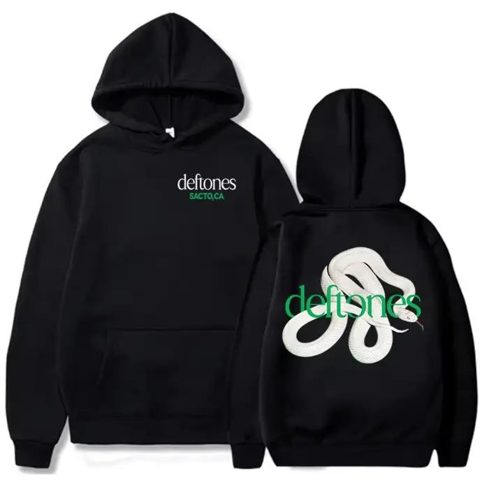 Sweatshirts à capuche Deftones Private Music 2025 avec impression graphique d'album, en polaire d'au