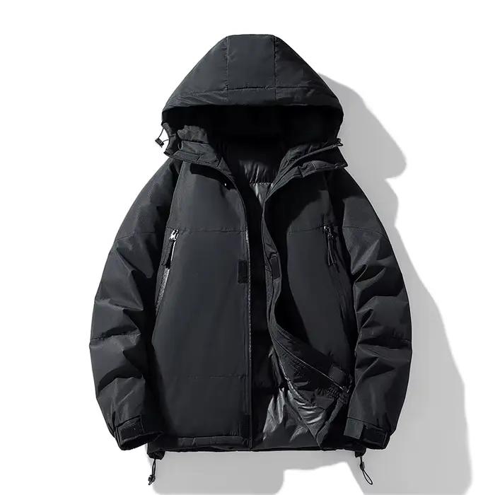 Veste d'hiver pour hommes, manteau coupe-vent chaud, Parkas de voyage, Camping, pardessus à fermetur