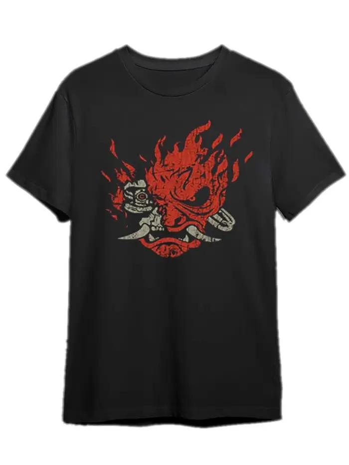 Cyberpunk Samurai T-Shirt 18797 T-shirt à manches courtes pour hommes, série de t-shirts graphiques 