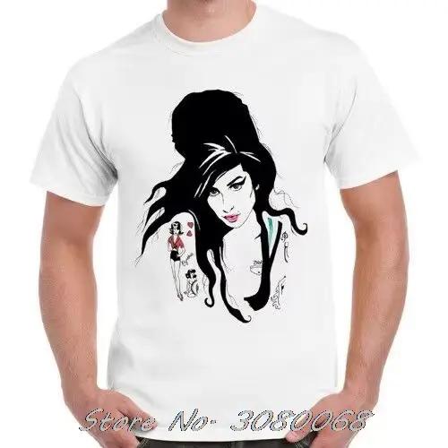 T-Shirt manches courtes homme, en coton, Cool, unisexe, célébrité, chanteur de Jazz britannique, Amy