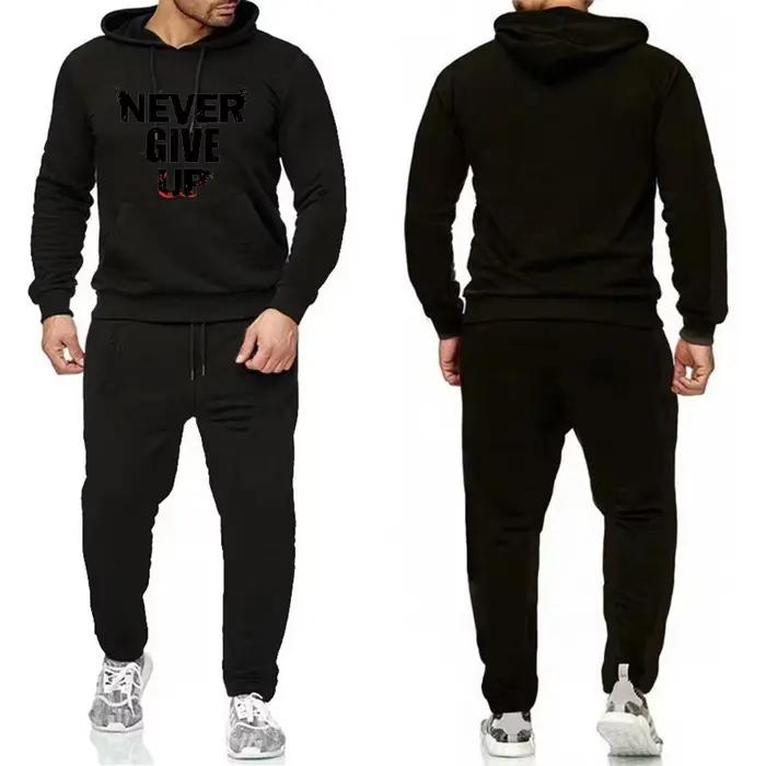 Ensemble de vêtements de sport pour hommes, jogging, Fitness, sweat-shirt à manches longues + pantal