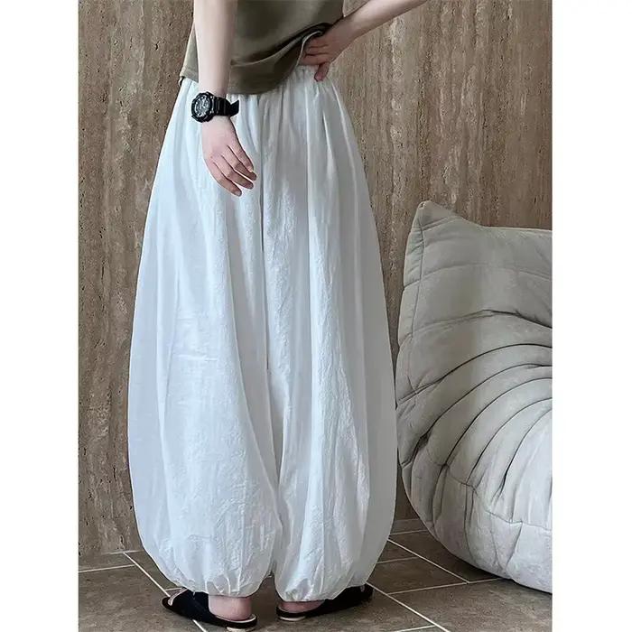 Bloomers surdimensionnés pour femmes, nouvelle mode d'été élégante, pantalon lanterne décontracté, a