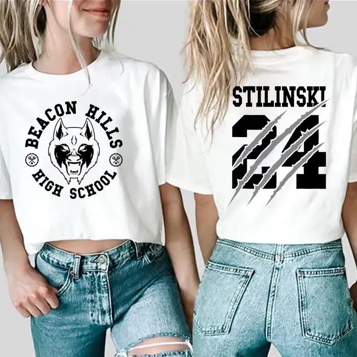T-shirt Stilinski 24 LaManagers McCall pour femme, t-shirts graphiques, film Kawaii, Teen Wolf, dess