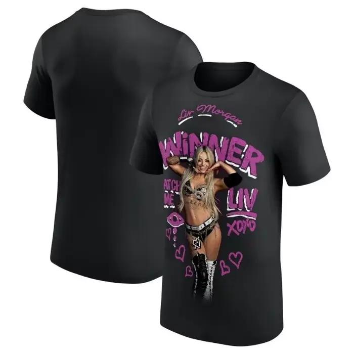 Liv Morgan Merch Tee T-shirt Merch Hommes T-shirt à manches courtes Tops unisexes Vêtements décontra