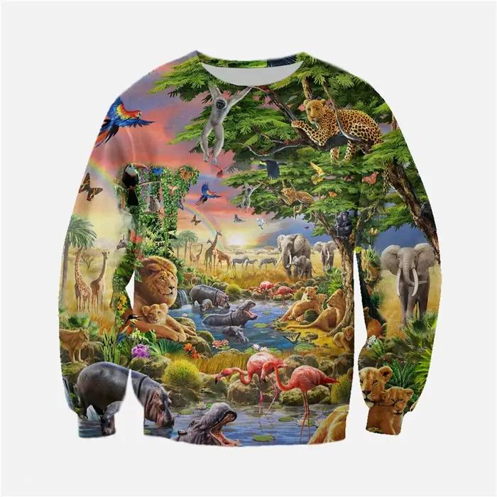 Sweat-shirt imprimé 3D pour hommes et femmes, mode Harajuku, chemise de protection à manches longues