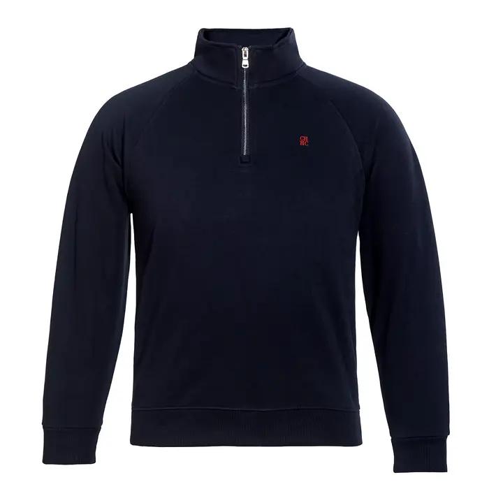 CHCH hommes sweat automne mode à manches longues hommes sweat décontracté demi fermeture éclair conc