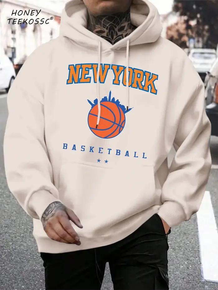 Brooklyn Est-Sweat à capuche imprimé New York pour homme, sweat à capuche Harajuku, survêtement conf