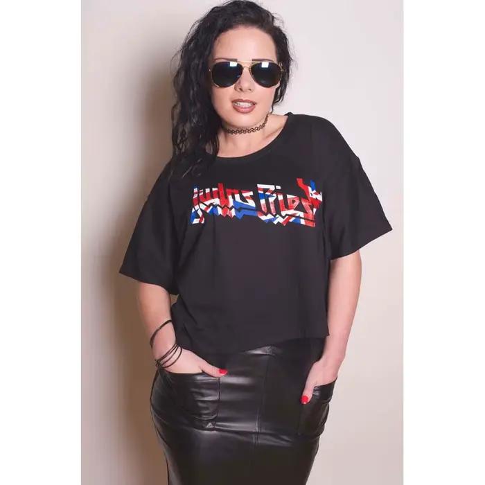 T-shirt en coton graphique Judas Priest unisexe, manches courtes, marque de mode, tee-shirt de luxe 