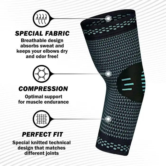 1 pièces élastique coudière bras Sport soutien coude Sport sécurité Cotoveleira respirant bras manch