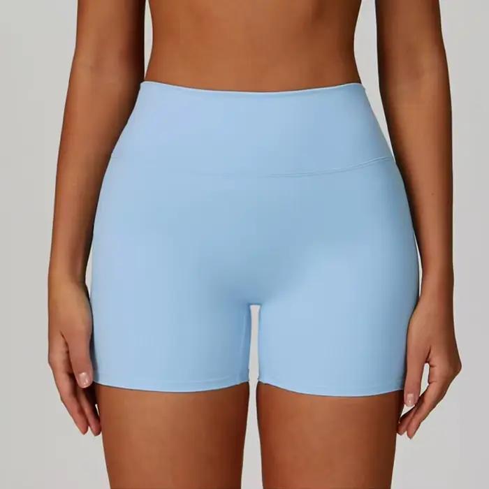 Shorts de yoga taille haute pour femme, push-up, pour fitness, gym, cyclisme et sport