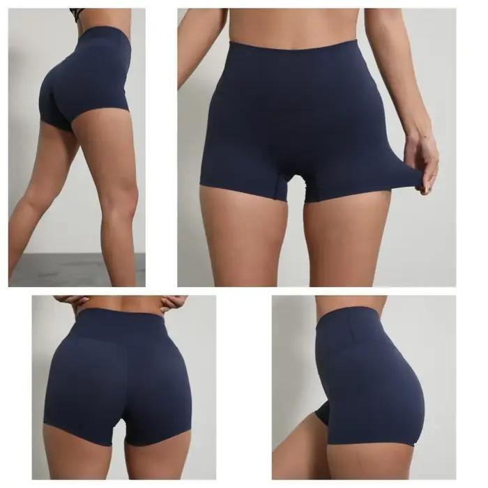Short de sport taille haute pour femmes, short de Yoga, coupe cintrée, levage des fesses, course à p