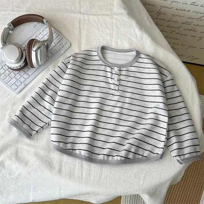 Sweat-shirt pour enfants, vêtements pour filles et garçons, t-shirt à manches longues, vêtements d'a