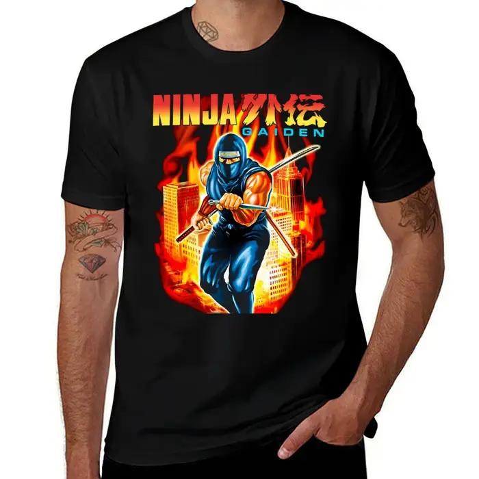 NINJA GAIDEN BOX ART T-Shirt homme T-Shirt douane anime chemises hommes