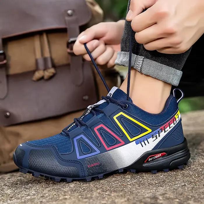 Chaussures de randonnée pour hommes chaussures de randonnée à lacets en plein air chaussures de cycl