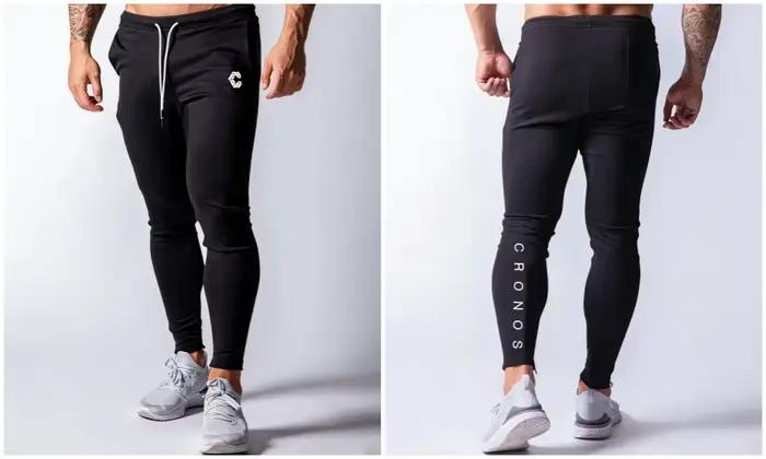 CRONOS NEW Pantalons de sport pour hommes, pantalons de course, pantalons de jogging, pantalons long