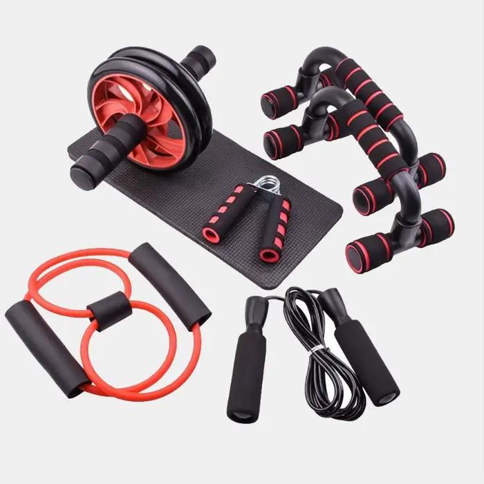 1 jeu de sept pièces de fitness, petit équipement de fitness à domicile, corde à sauter, dispositif 