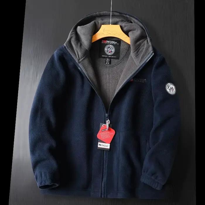 Veste polaire d'hiver de marque pour hommes, veste en laine épaisse décontractée, Design de haute qu