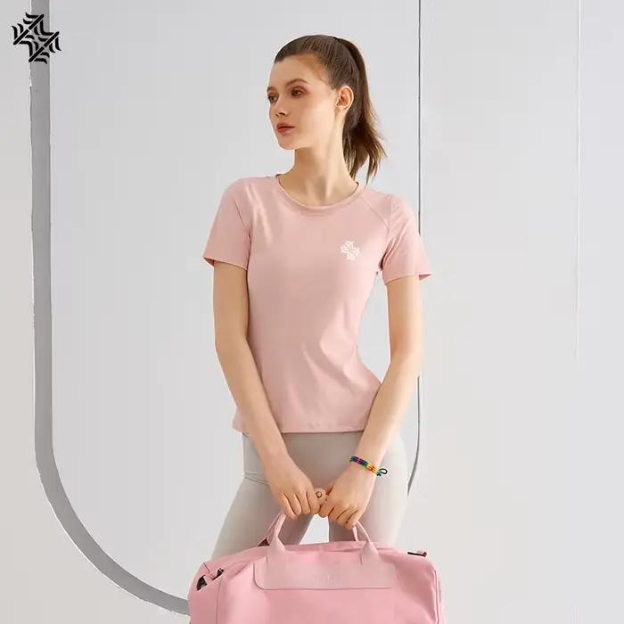 SBWL-Haut de sport à séchage rapide pour femme, T-shirt de yoga, T-shirt de course, T-shirt de sécur