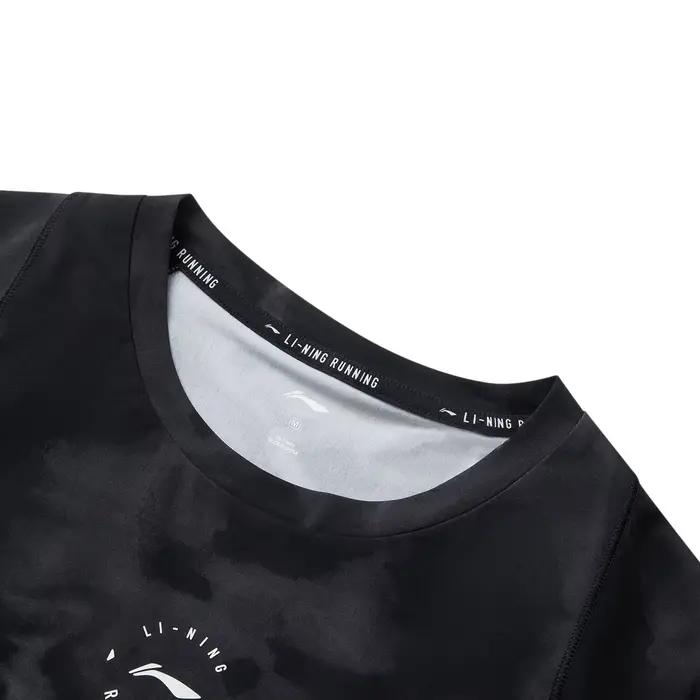 Li-Ning T-shirt de sport pour femme AT DRY FREEZE 70%Nylon 30%Spandex avec doublure réfléchissante à