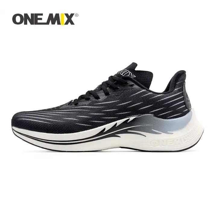 ONEMIX respirant maille chaussures de course amorti sans lacet chaussures de Sport décontracté doux 