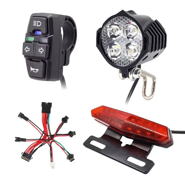 Clignotant et feu arrière de frein pour vélo électrique, lampe de sauna avec interrupteur pour scoot