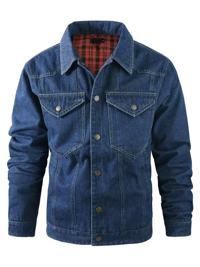 Nouveaux hommes Western Plaid flanelle vestes décontractée décontracté et ample commerce extérieur c
