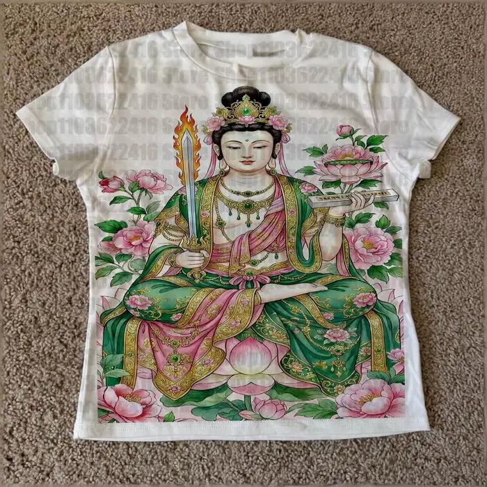 Vêtements pour femmes, vêtements des années 90, t-shirts graphiques vintage Kawaii, haut Y2k, vêteme